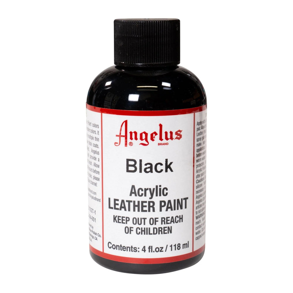 Angelus Acrylic Leather Sneaker Paint Black 118mL – Solid