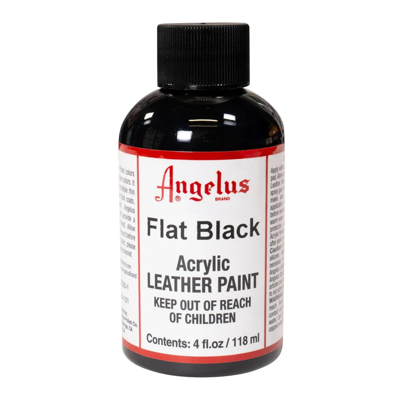 Angelus Acrylic Leather Sneaker Paint | Flat Black - 118mL
