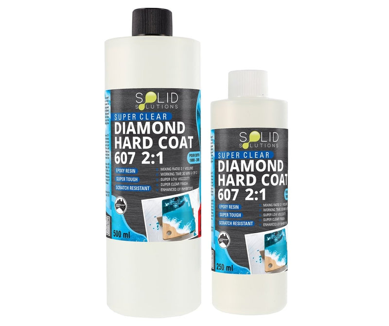 Diamond Hard Coat 607 2:1 | 750mL Beginners Kit UV-Resistant Epoxy Resin