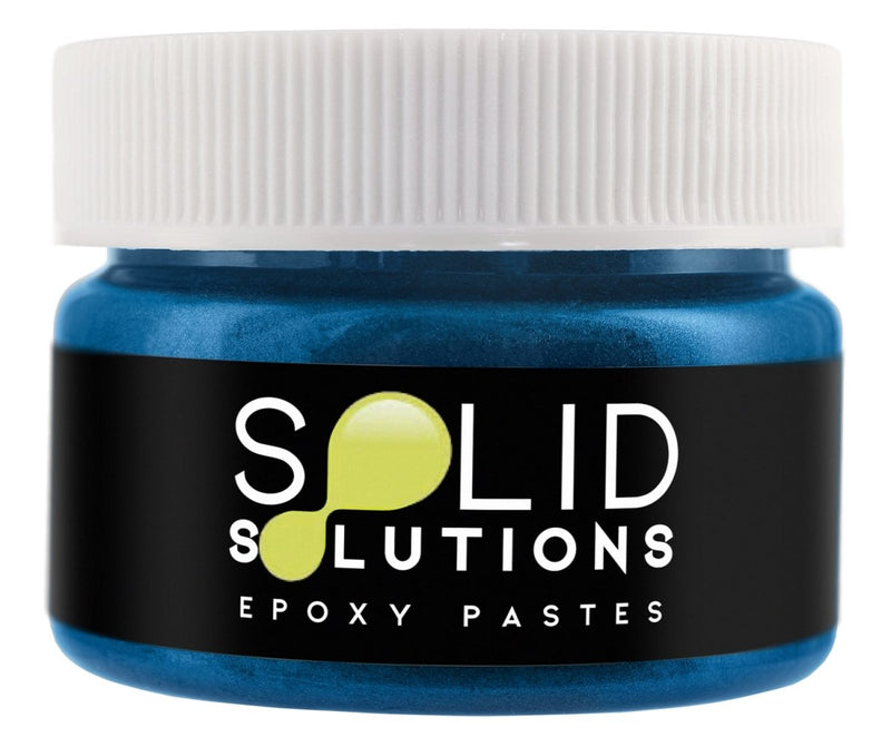 Solid Solutions Metallic Electric Blue epoxy pigment paste, 30mL jar