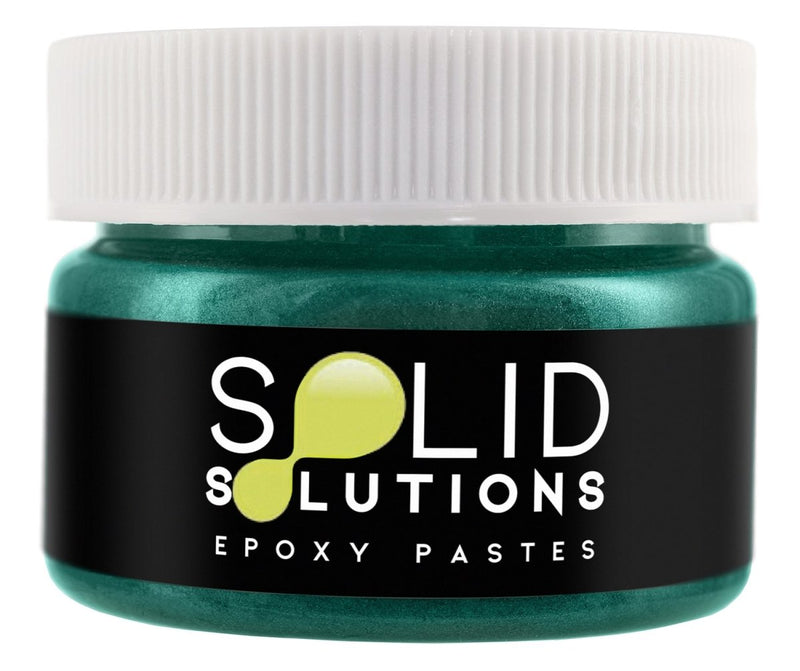 Solid Solutions Metallic Emerald Paradise epoxy pigment paste, 30mL jar