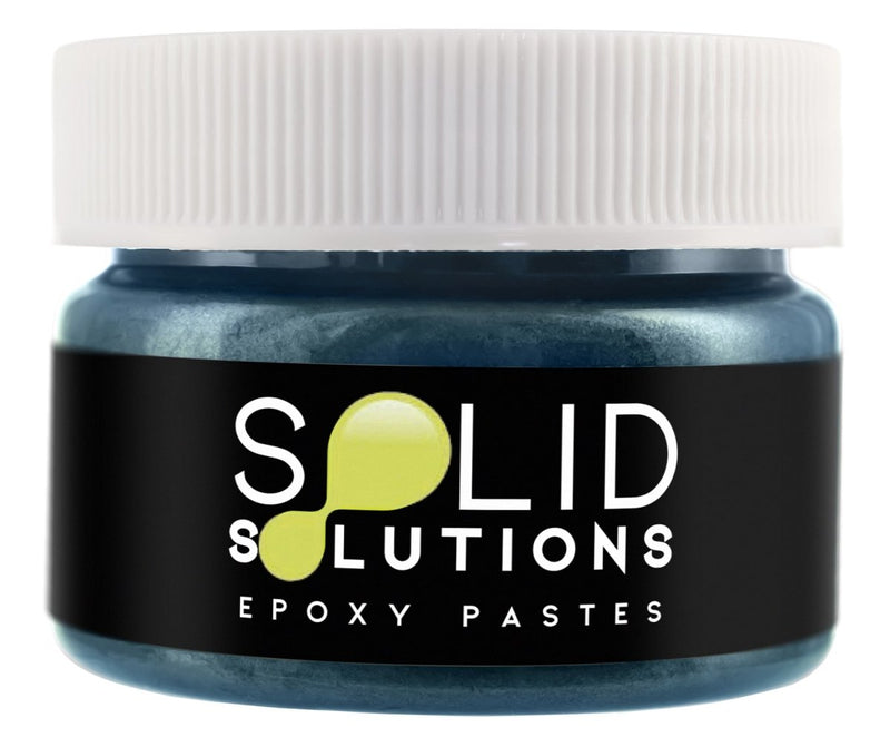 Solid Solutions Metallic Lagoon Blue epoxy pigment paste, 30mL jar