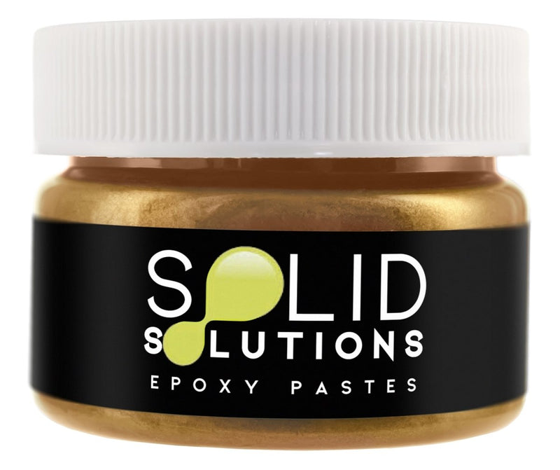 Solid Solutions Metallic Majestic Sun epoxy pigment paste, 30mL jar