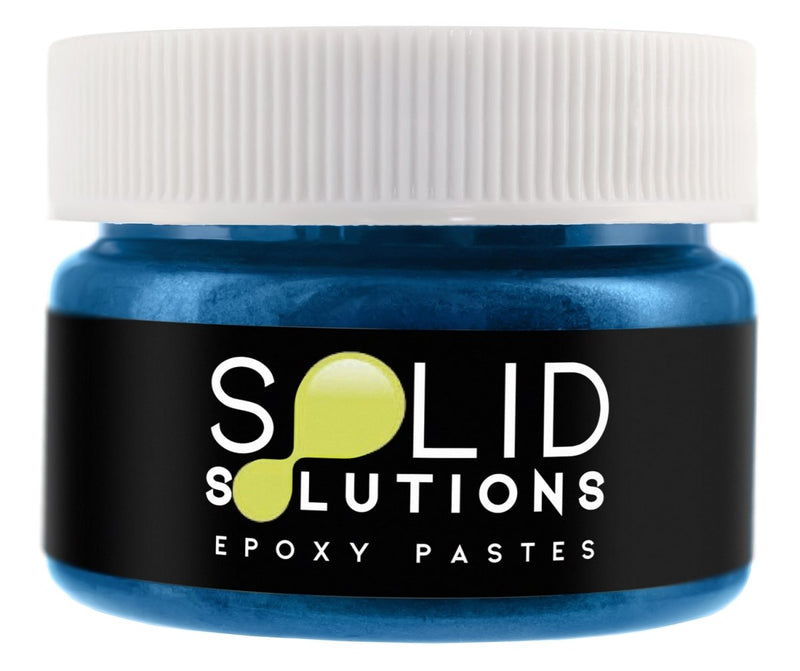 Solid Solutions Metallic Ripple Blue epoxy pigment paste, 30mL jar