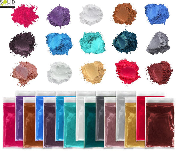 Mica Powder Colours | Shimmer Set of 15