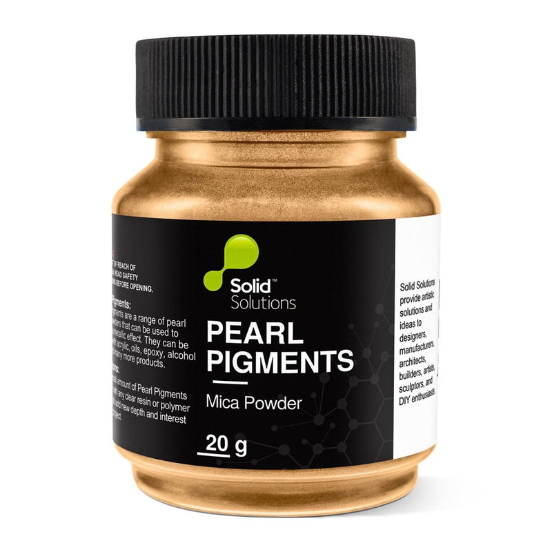 Solid Solutions Royal Gold mica powder, 20g jar