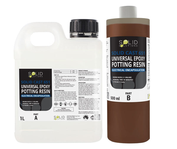 Solid Cast 651 | Potting Resin 2:1 – 1.5L Kit