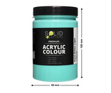 Solid Solutions Acrylic Paint | Aqua Green Light - 250ml