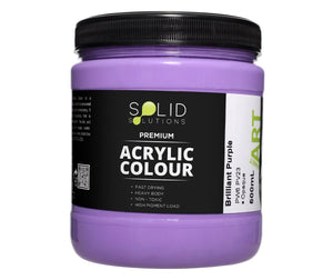 Solid Solutions Acrylic Paint | Brilliant Purple - 500ml