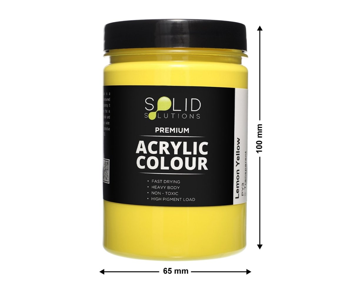 Acrylic Paint | Lemon Yellow - 250ml – Solid Solutions