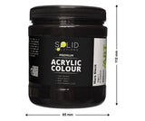 Solid Solutions Acrylic Paint | Mars Black - 500ml
