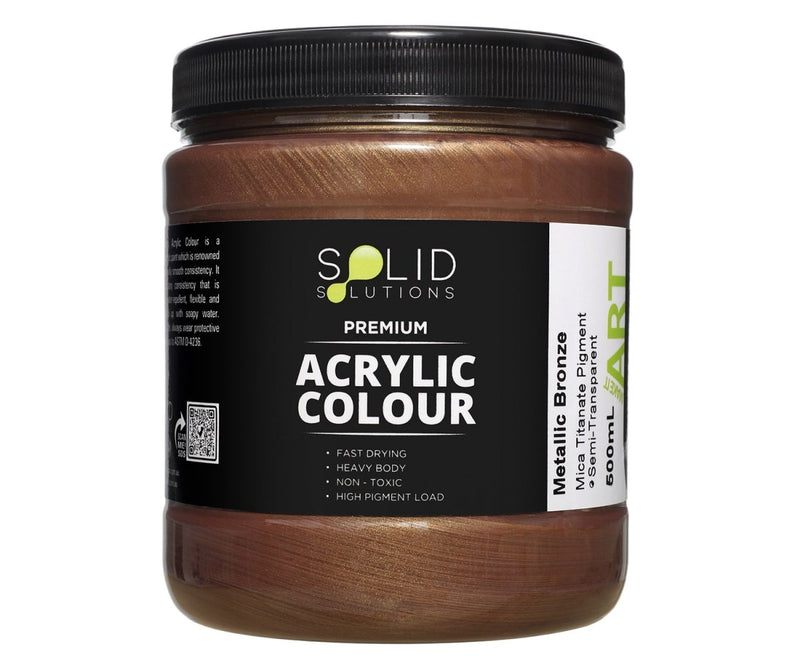 Solid Solutions Acrylic Paint | Metallic Bronze - 500ml