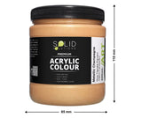 Solid Solutions Acrylic Paint | Metallic Champagne - 500ml