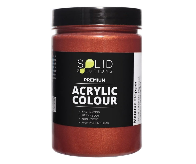 Solid Solutions Acrylic Paint | Metallic Copper - 250ml