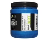 Solid Solutions Acrylic Paint | Metallic Electric Blue - 500ml