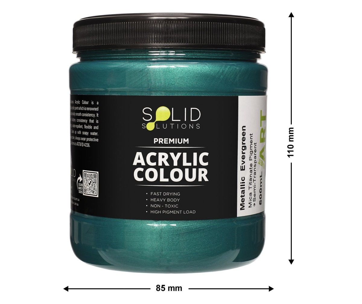 Acrylic Paint | Metallic Evergreen - 500ml – Solid Solutions