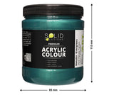 Solid Solutions Acrylic Paint | Metallic Evergreen - 500ml
