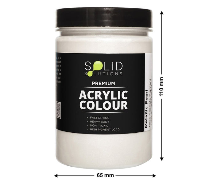 Solid Solutions Acrylic Paint | Metallic Pearl - 250ml