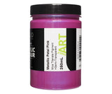 Solid Solutions Acrylic Paint | Metallic Petal Pink - 250ml