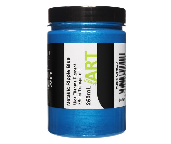 Solid Solutions Acrylic Paint | Metallic Ripple Blue - 250ml