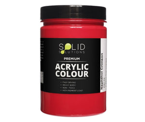 Solid Solutions Acrylic Paint | Naphthol Crimson - 250ml