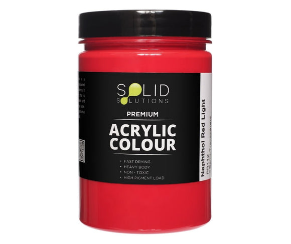 Solid Solutions Acrylic Paint | Naphthol Red Light - 250ml