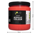 Solid Solutions Acrylic Paint | Permanent Orange - 500ml