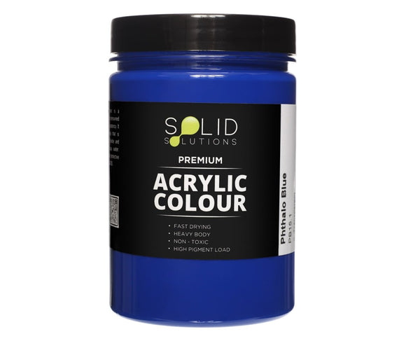 Solid Solutions Acrylic Paint | Phthalo Blue - 250ml