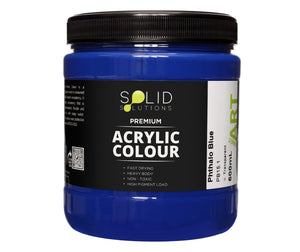 Solid Solutions Acrylic Paint | Phthalo Blue - 500ml