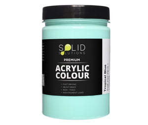 Solid Solutions Acrylic Paint | Tropical Blue - 250ml