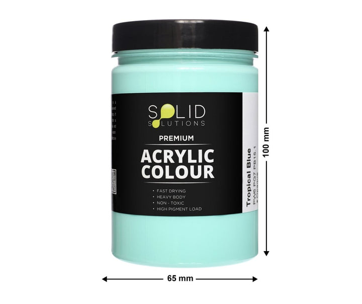 Solid Solutions Acrylic Paint | Tropical Blue - 250ml