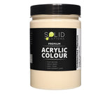 Solid Solutions Acrylic Paint | Unbleached Titanium - 250ml